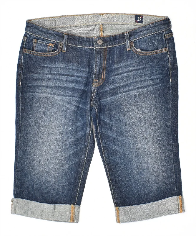 Street Personality Style RIFLE Womens Denim Shorts W36 XL Blue Cotton