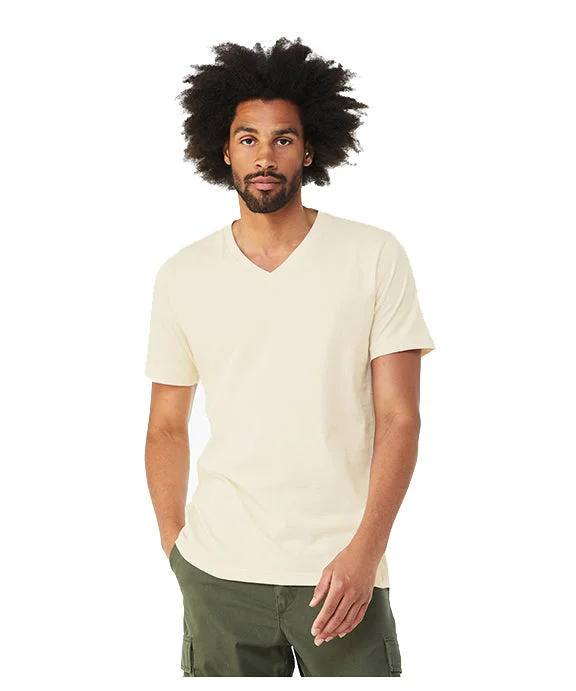 Stunning Fashion 3005 - Bella + Canvas Unisex Jersey Short-Sleeve V-Neck T-Shirt | Natural