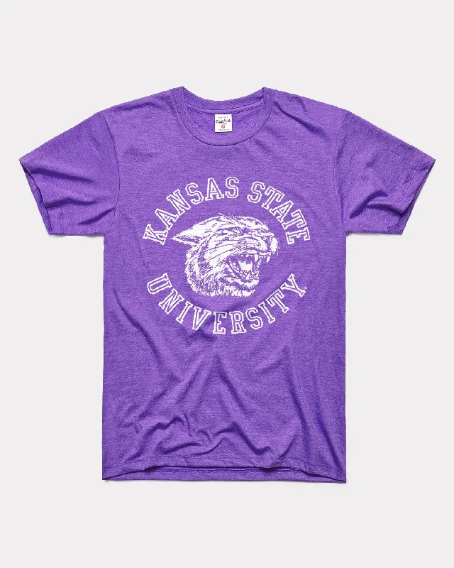 Fashion Must-have K-State Retro Wildcat Vintage Purple T-Shirt