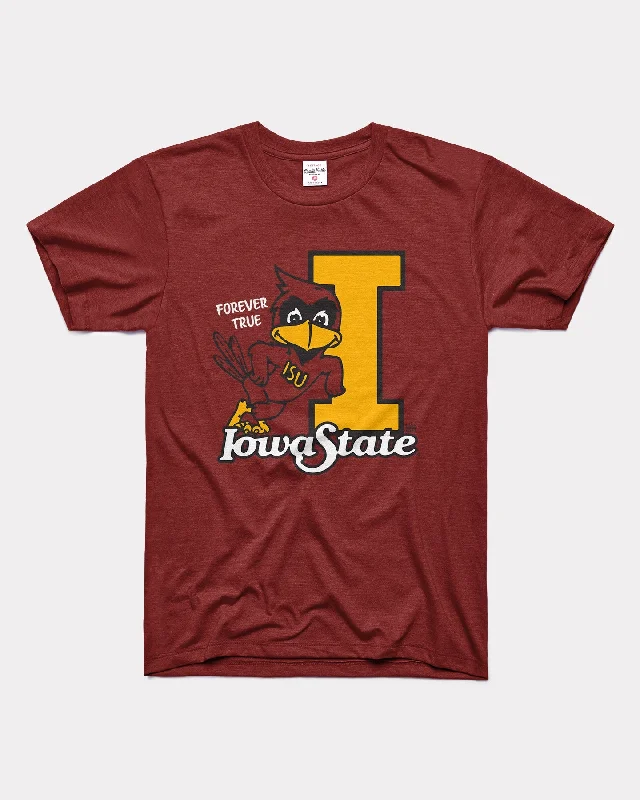 Printed pattern Iowa State Forever True Cardinal T-Shirt