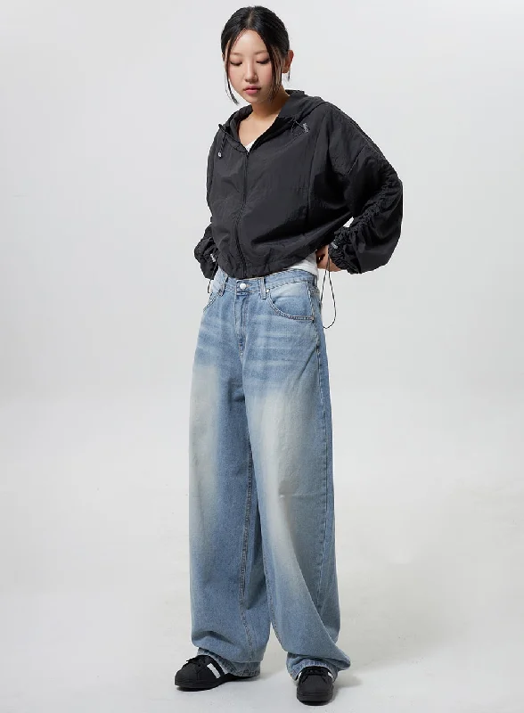Elegant Style Low Rise Baggy Jeans CY324