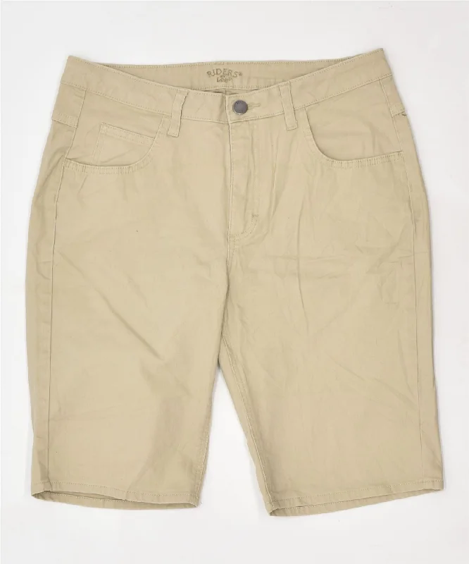 High-waisted pants style LEE Womens Riders Casual Shorts W32 Large Beige