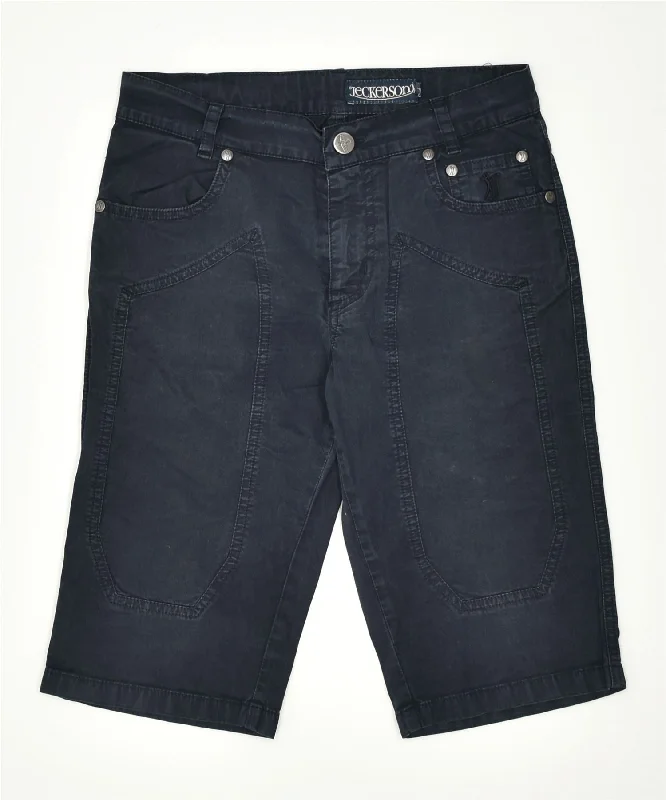 Alice style JECKERSON Womens Casual Shorts Small W26 Blue Cotton