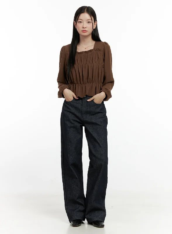 Street Fashion Patrice Wide-Leg Jeans ON408