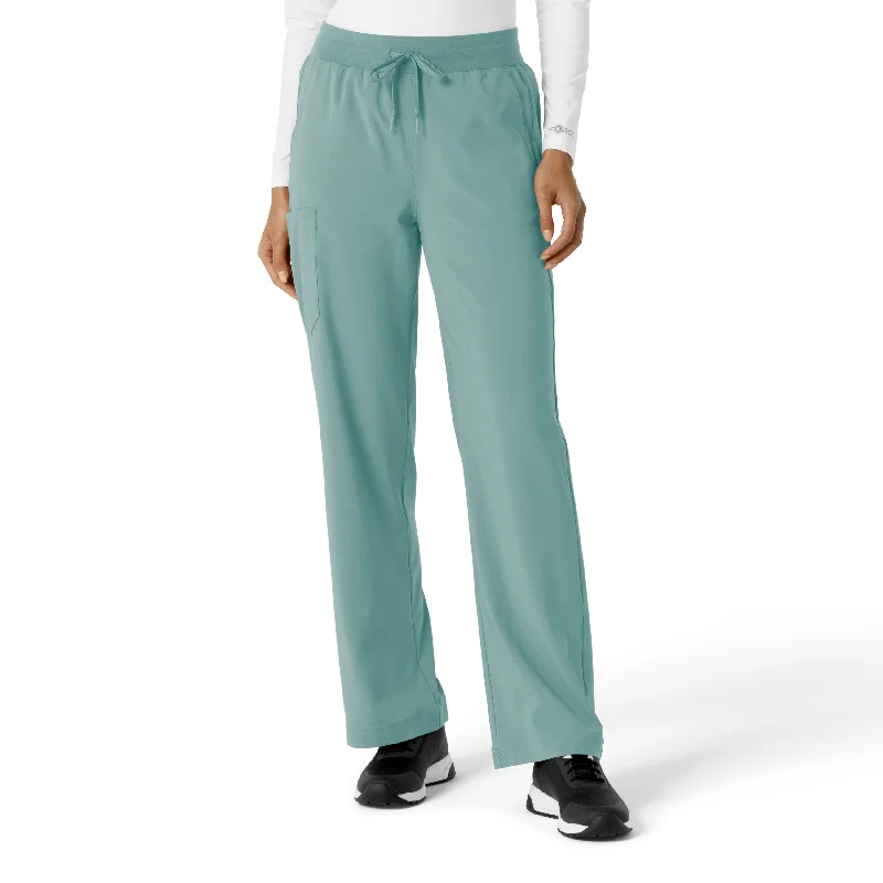 Soft Comfort Carhartt Force Cross-Flex Women's Boot Cut Scrub Pant - Summer Blue