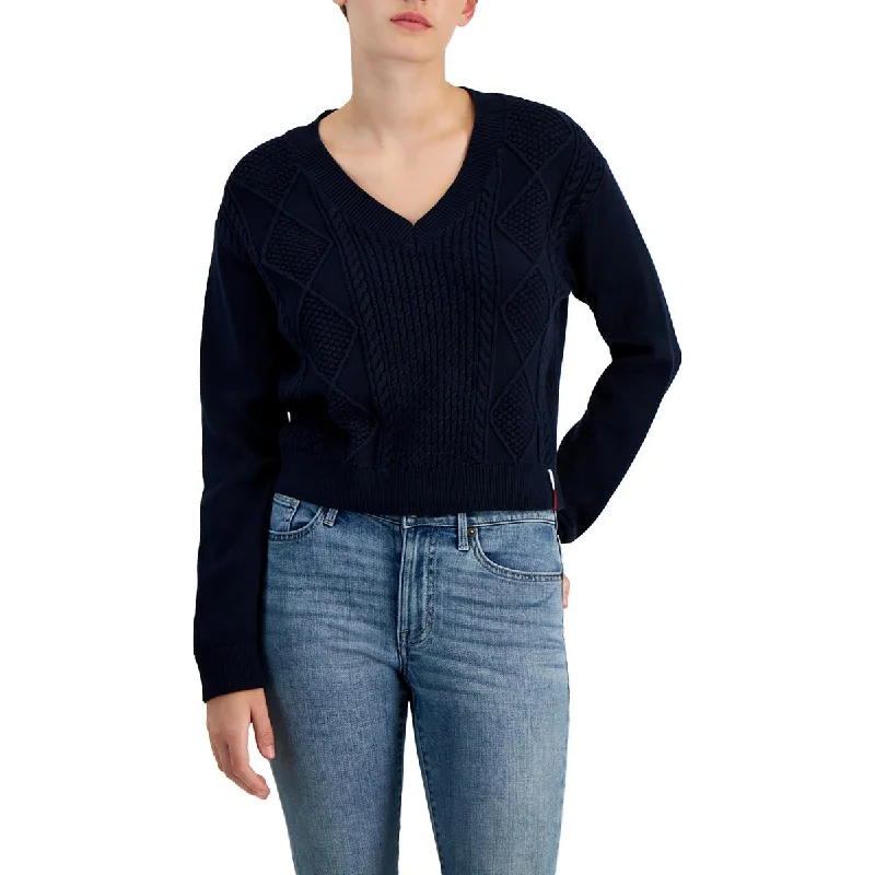 Sports Fashion Womens Crew neck V-Neck Crewneck Sweater