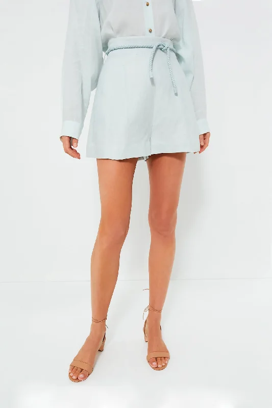 Cozy Vibes Mint Natura High Waisted Short