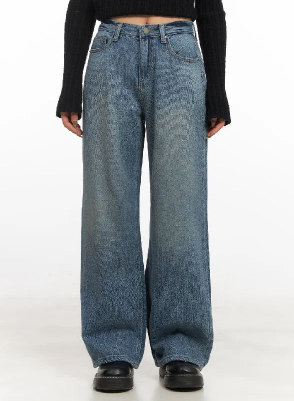 Sweet Girl Christine Washed Wide-Leg Jeans CJ517
