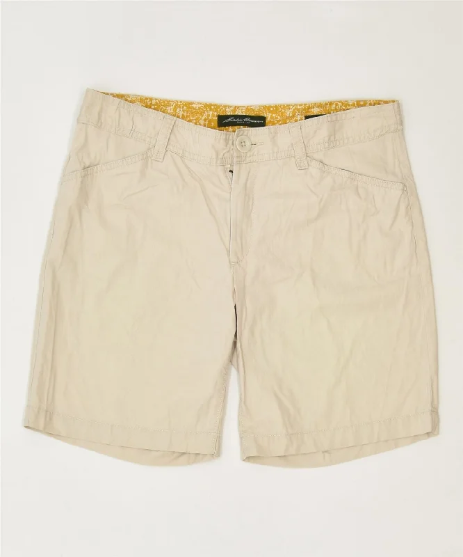 Multi-functional style EDDIE BAUER Womens Casual Shorts W30 Medium Beige Cotton Classic