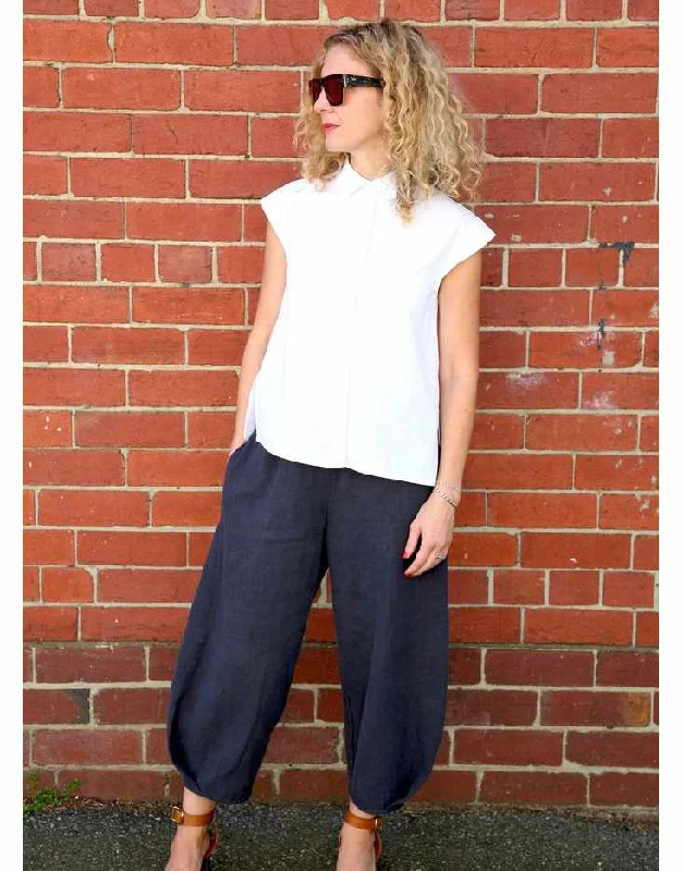 Soft Layers Demi Pant Trousers Sewing Pattern, Tessuti