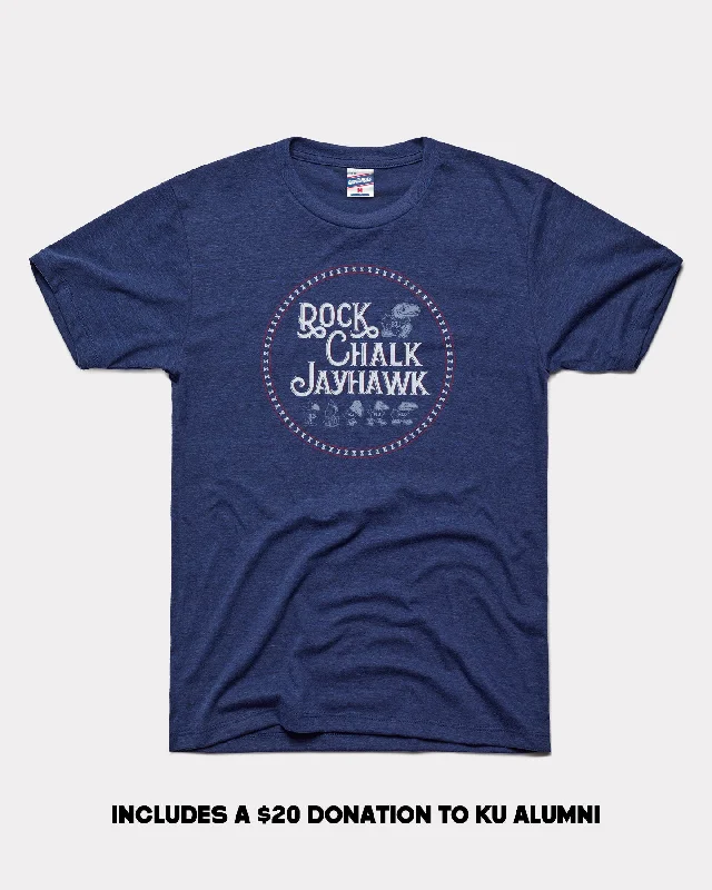 Sports Trend 2025 KU Alumni Association Heather Navy T-Shirt