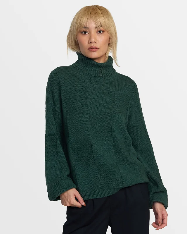 Exquisite Craftsmanship Vineyard Turtleneck Sweater - Pineneedle