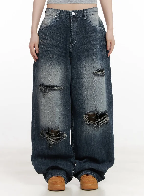 Simple research Alison Destroyed Baggy Jeans CJ523