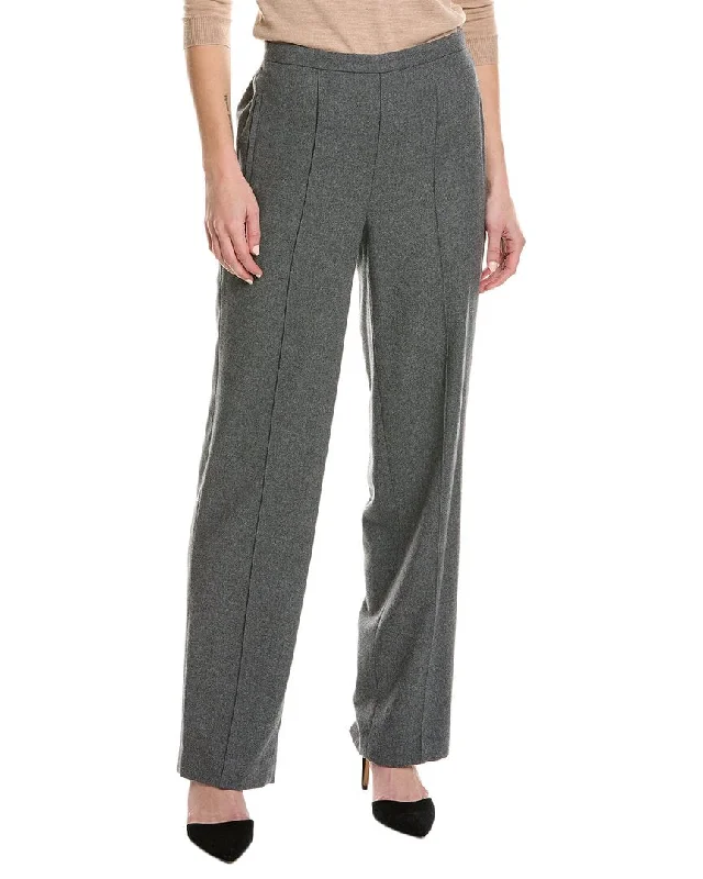 Creative Style Vince Mid-Rise Wool-Blend Wide Leg Pant