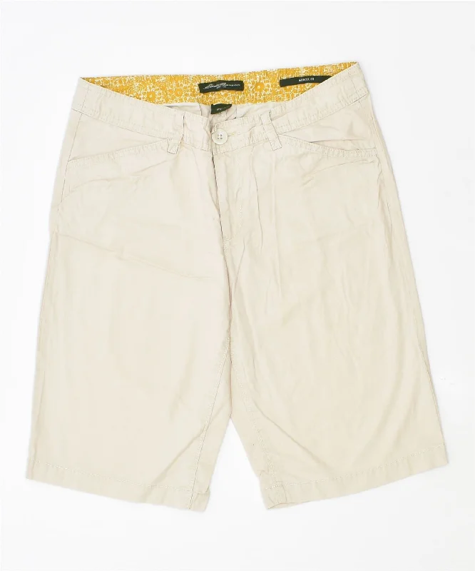Casual Street EDDIE BAUER Womens Mercer Fit Low Waist Casual Shorts W30 Medium Beige