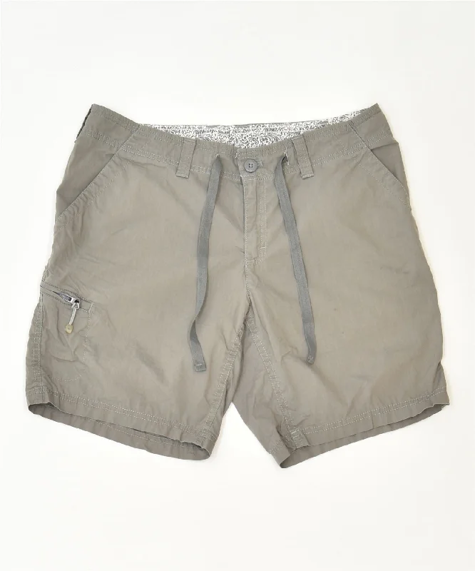 Advanced Customization EDDIE BAUER Womens Cargo Shorts US 8 Medium W32 Grey Cotton Classic