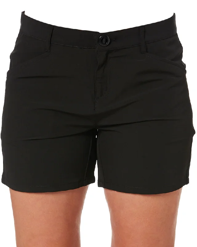 Fashionable In The Times Ladies Flexlite Shorts - Black