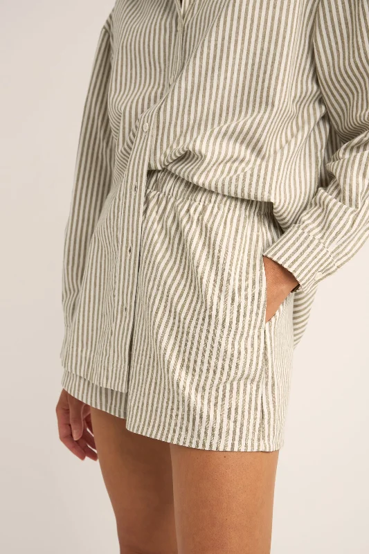 Street Fashion Valley Stripe Short Ivy