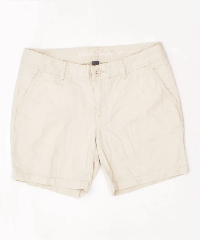 Sports suit style EDDIE BAUER Womens Legendwash Chino Shorts Large W32 Off White Cotton