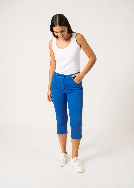 Loose Fit Elodie three quarters pants - in cotton, comfort fit (MER)