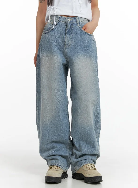 Classic Retro Wide Leg Baggy Jeans CM405