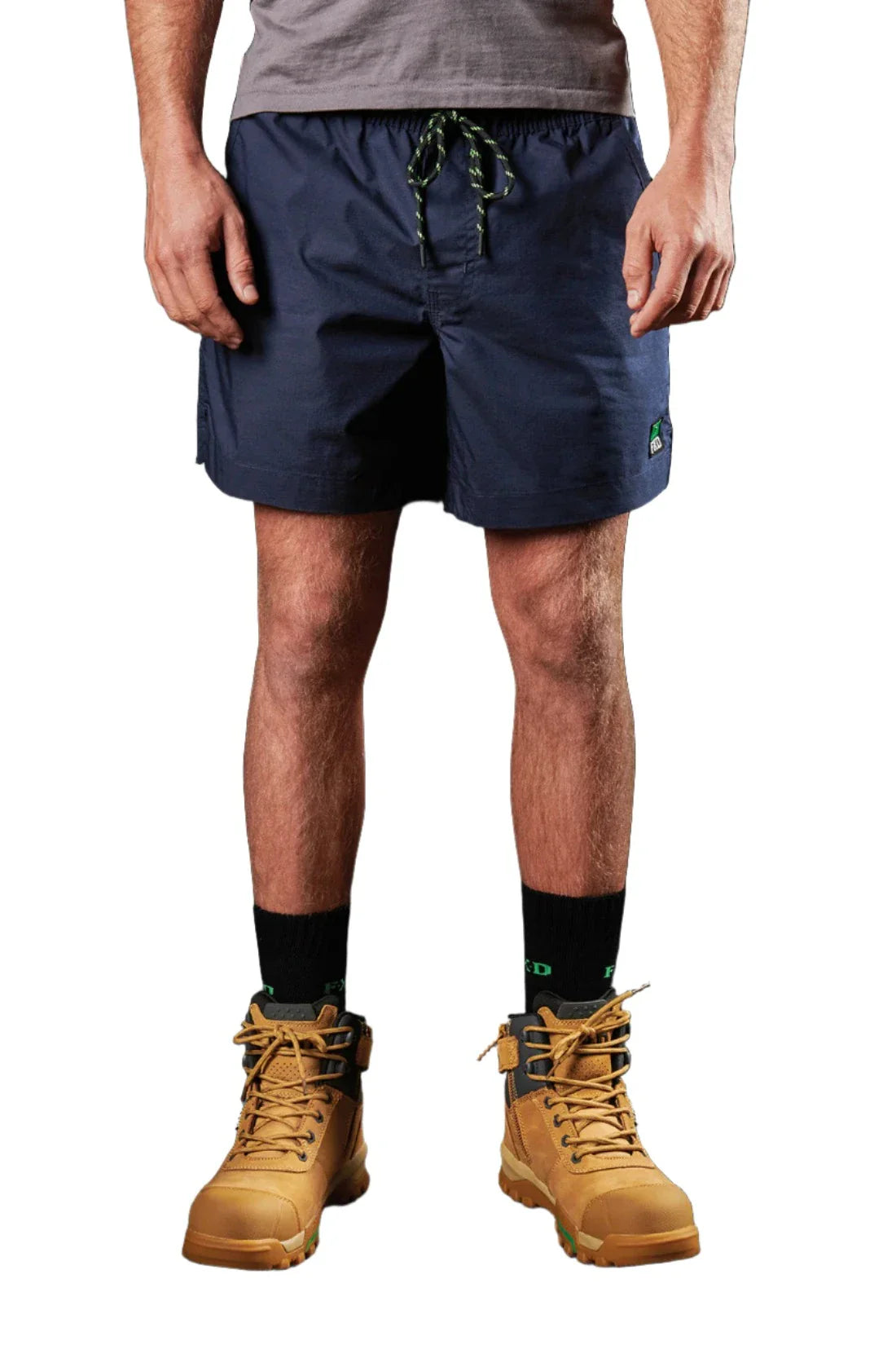 Bright Colors FXD Workwear Repreve Stretch Elastic Waist Work Shorts (WS4)