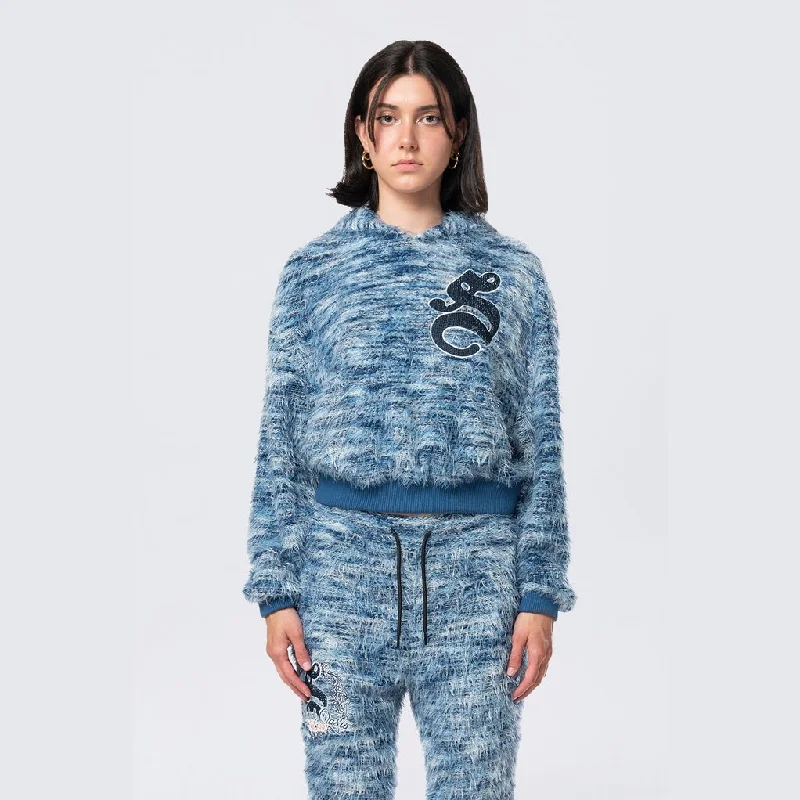 Cozy Outerwear Oversized Varsity Pullover Hoodie - Ribadeo