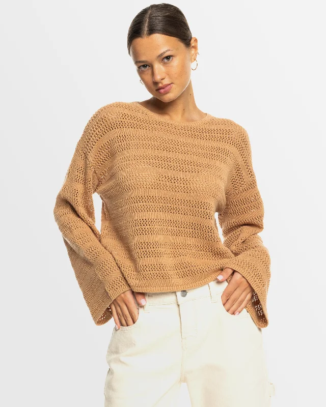 Trends Womens Salt Siren Crew Neck Sweater