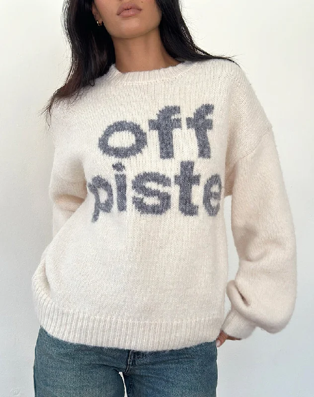 Goddess Style Namari Jumper in Off Piste Ivory Print