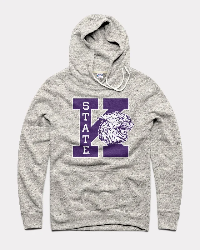 Sports Tights K-State Wildcats Wabash Block Athletic Grey Hoodie