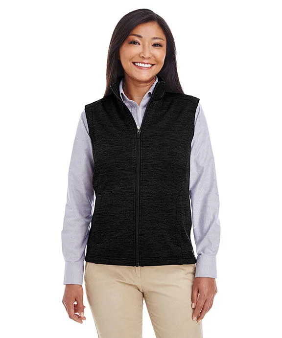 Classic Choice DG797W - Devon & Jones Ladies Newbury Mélange Fleece Vest | Black Heather