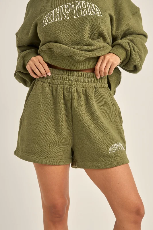 Fresh Wear College Fleece Short Olive
