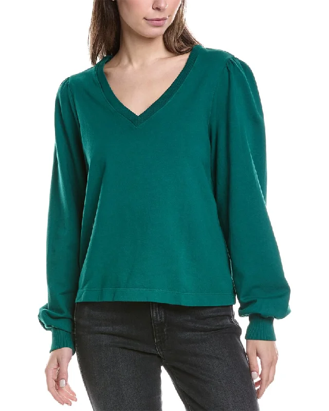 Letter embroidery Michael Stars Tam Pullover
