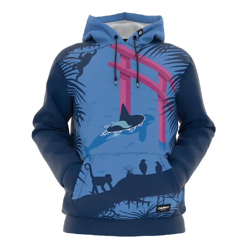 Street Letter Style Killer Whale Torii Hoodie