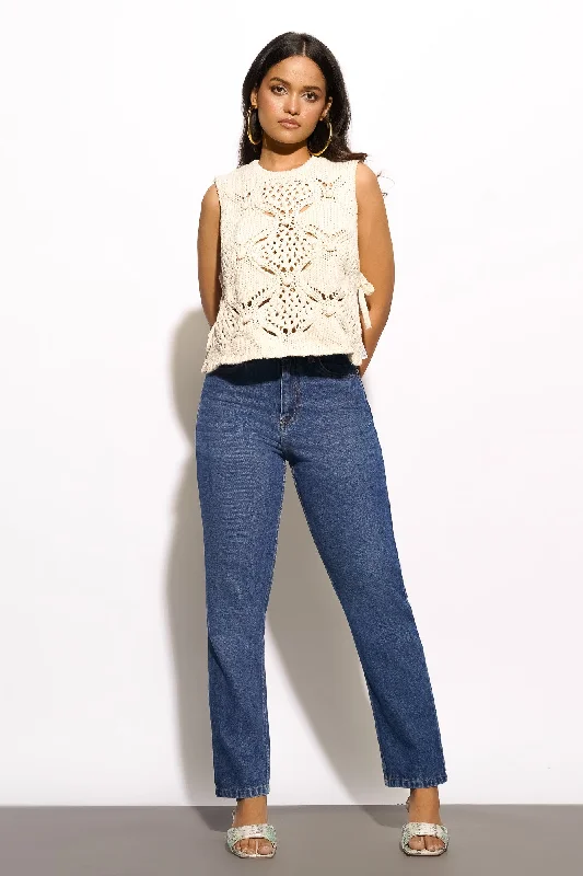 Exquisite Craftsmanship Classic Dark Mom Jeans