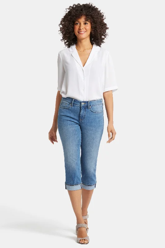 Casual And Casual Marilyn Straight Crop Jeans - Water Canyon
