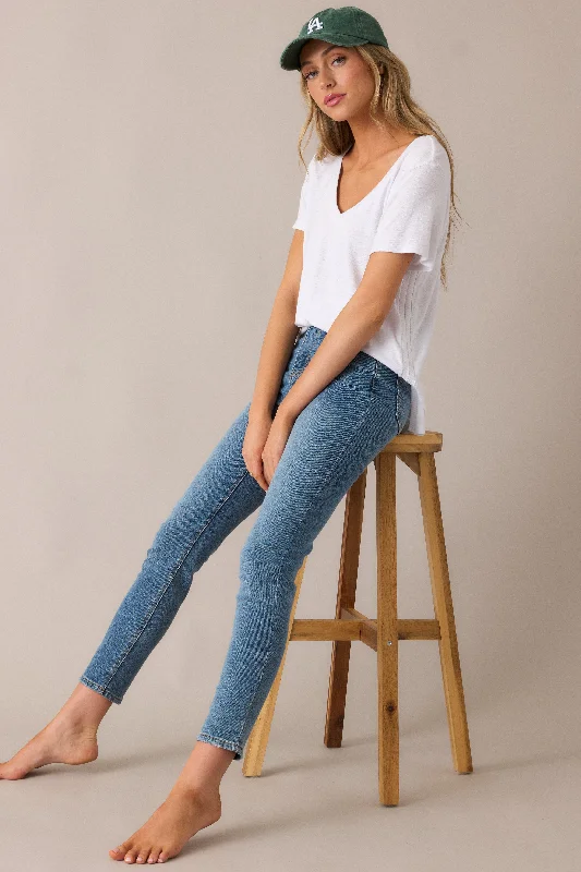Design Perception Common Ground Medium Wash Stretch Skinny Jeans