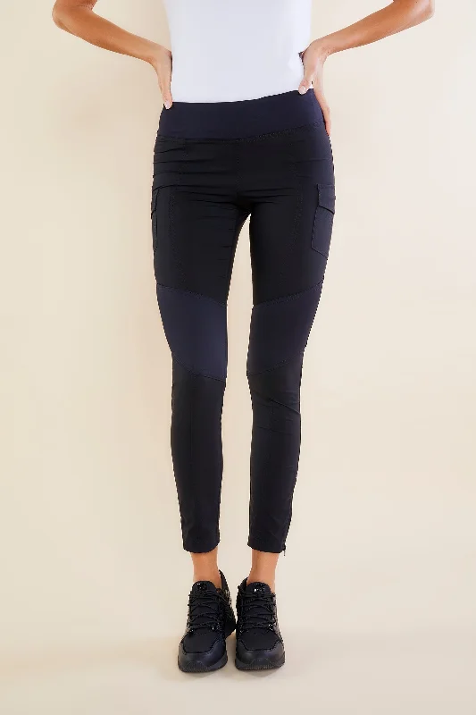 Romantic And Sweet The Andrea Contrast-Panel Legging