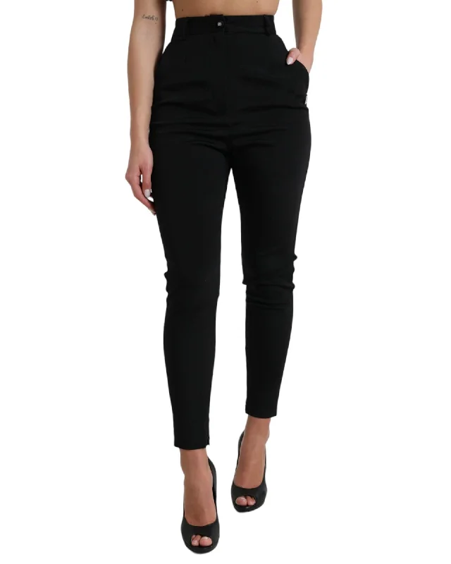 Comfortable And Casual Dolce & Gabbana  Highwaisted Skinny Trousers - Black