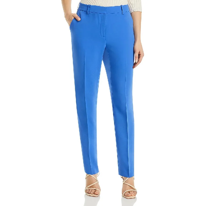 Basic Version Clinton Womens Pleated Cropped Ankle Pants