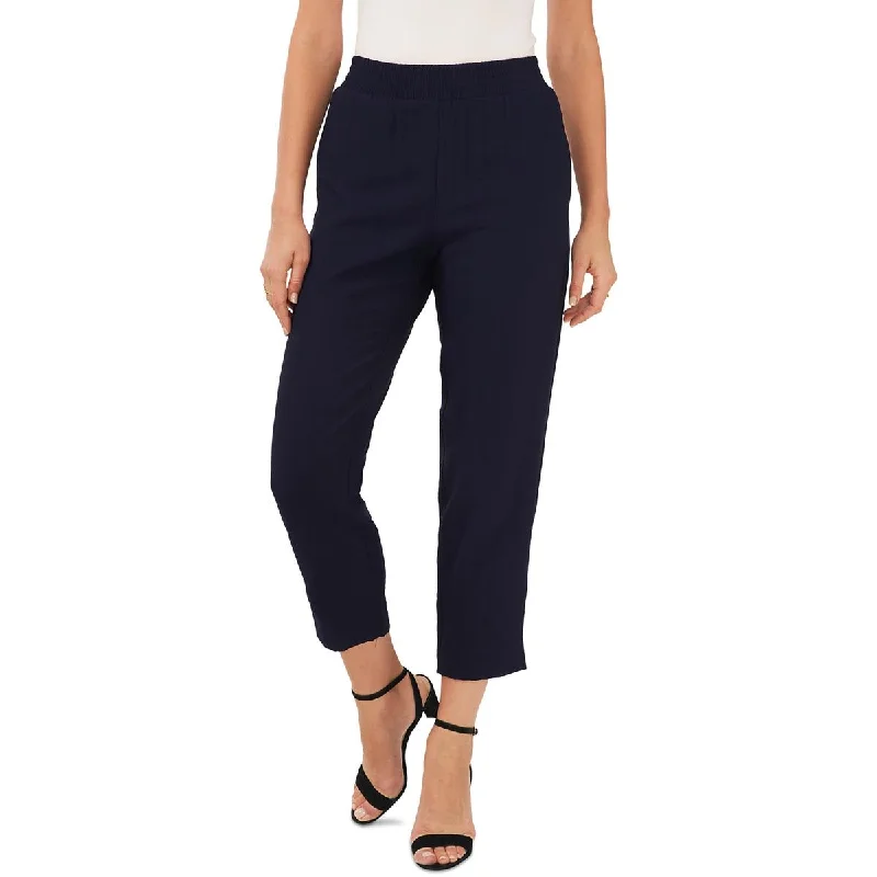 Noble And Elegant Womens High Rise Cropped Straight Leg Pants