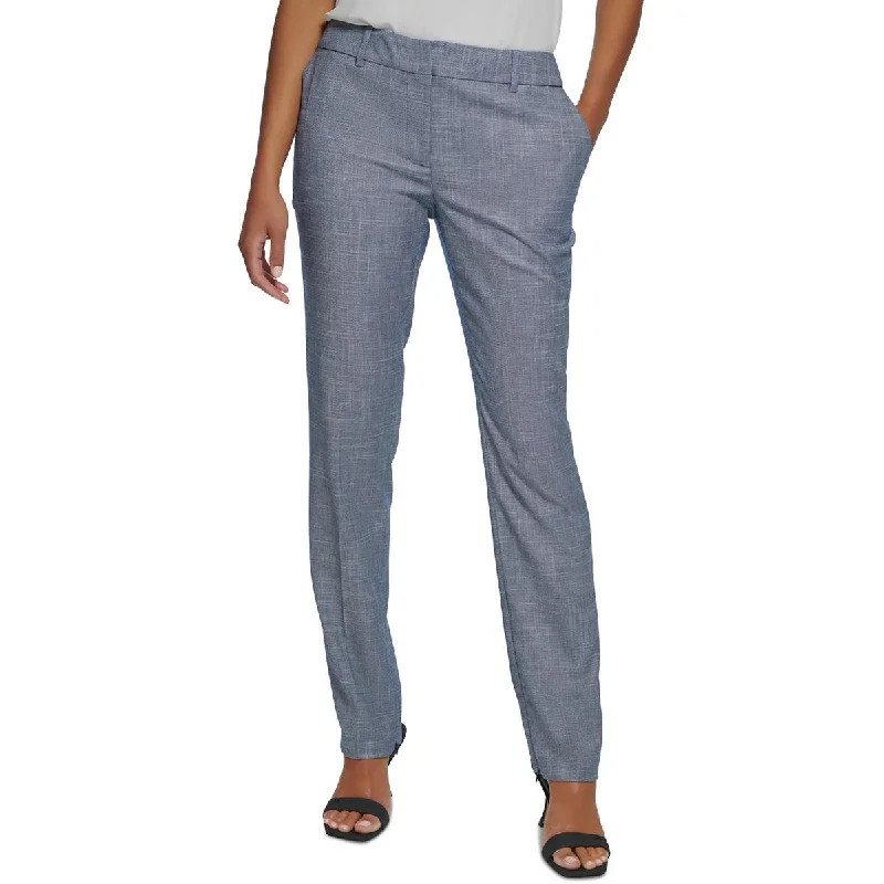 Sweet Breath Womens High Rise Ankle Straight Leg Pants