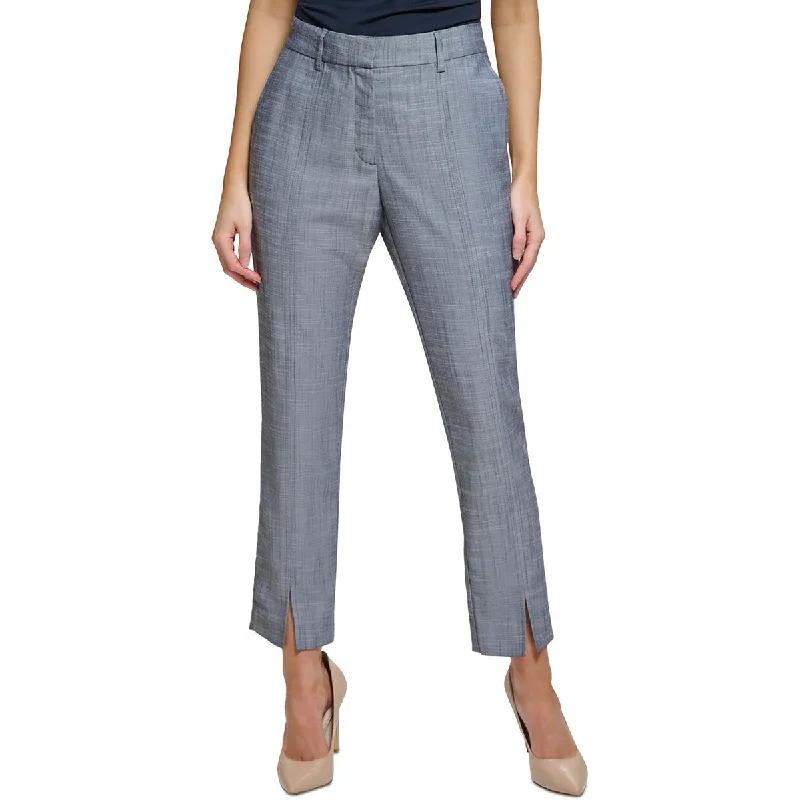 Classic Items Womens Mid-Rise Straight Leg Ankle Pants