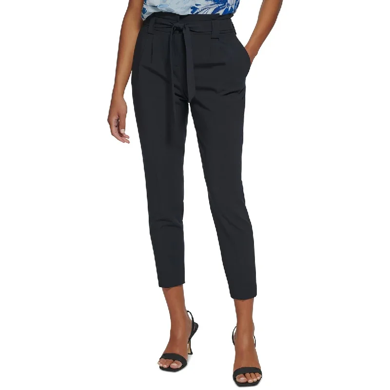 Energy Wear Womens High Rise Pleated Cropped Pants
