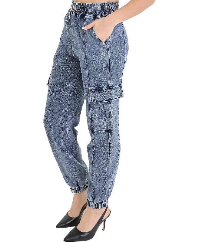 Energetic Denim Washed Cargo Joggers