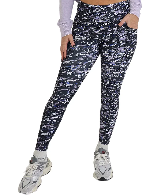 Letter embroidery High Waist 7/8 Length Leggings