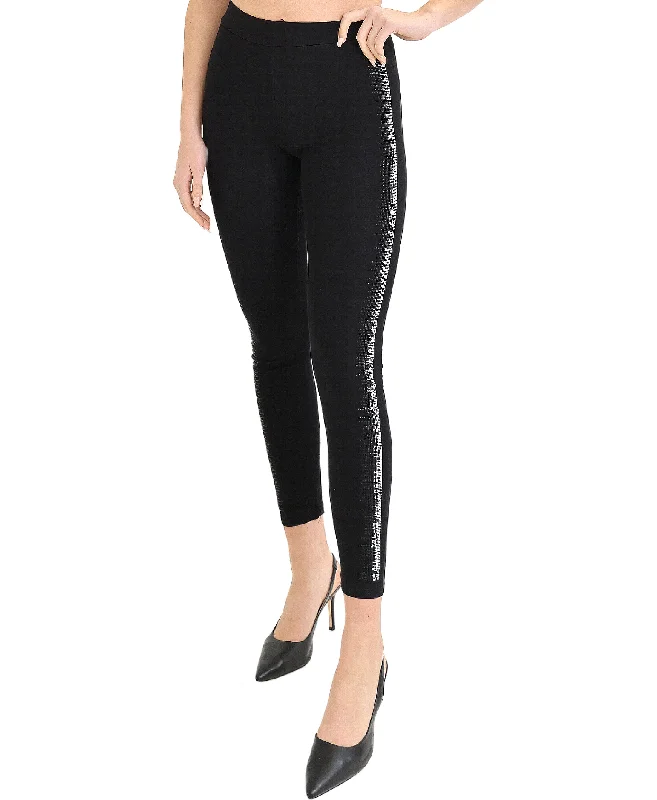 Short skirt design Leggings w/ Crystals