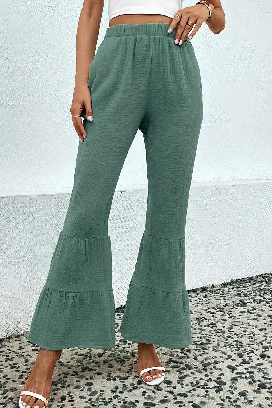 Must-have For Autumn And Winter Long Flare Pants with Pocket