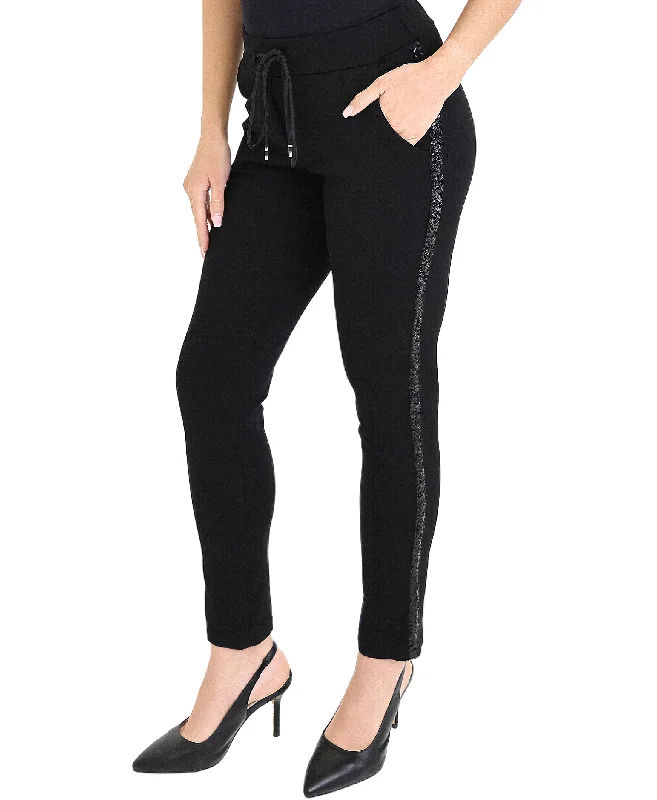 Slim Fit Pants w/ Sequin Sides