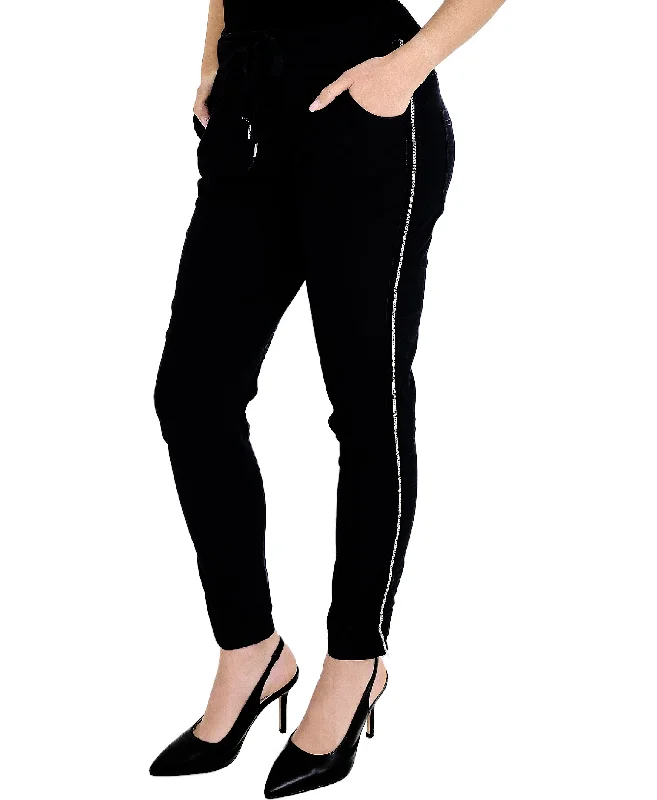 Elegant And Lazy Pants w/ Rhinestone Sides